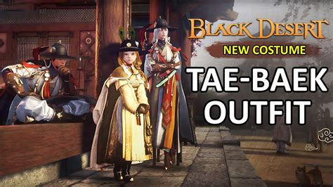 black desert free costumes|black desert taebaek outfit.